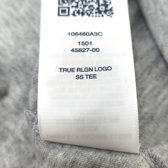 TRUE RELIGION HEATHER GREY TSHIRT EXTRA EXTRA LARGE - Picture 12 of 12
